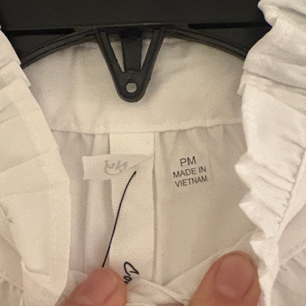 NY Collection White Ruffle Blouse - Picture 4 of 4